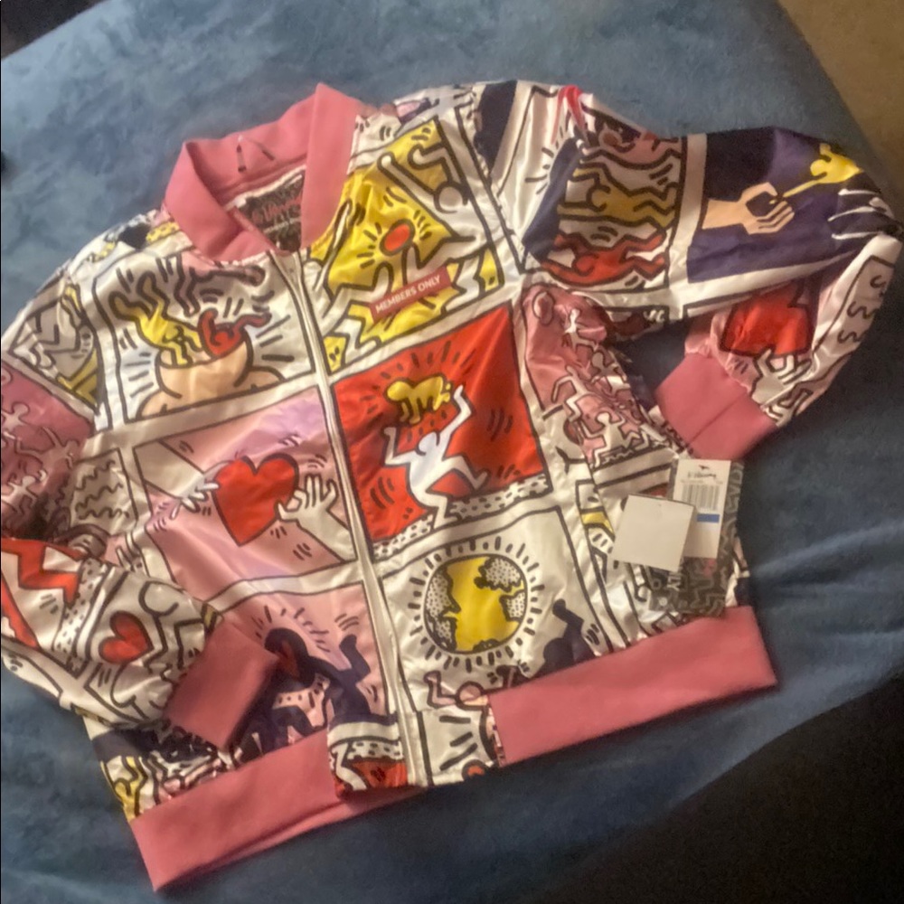 Colorful Graphic Bomber Jacket